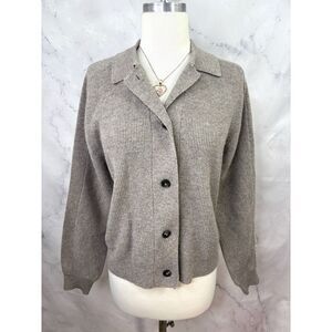CLOSED Cashmere Knit Cardigan Sweater Wool XS Ribbed Minimalist  Quite Luxury